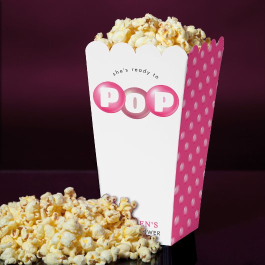 Ballotins Elle est prête à taper Bubblegum Baby shower fille