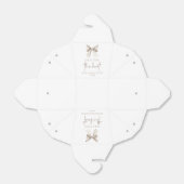 Ballotins Elle Noue Le Nœud Blanc Réception De Mariage (Déplié)