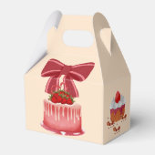 Ballotins Emballage à gâteau court aux fraises. (Arrière)