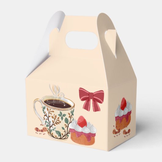 Ballotins Emballage à gâteau court aux fraises. (Verso)