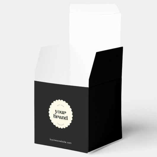 Ballotins Emballage de logo de couleur minimal noir pour pet (Ouvert)