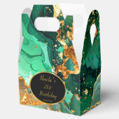 Ballotins Emerald Green and Gold Marble Agate Birthday Party (Ouvert)