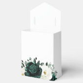 Ballotins Emerald Green Eucalyptus Blanc Floral Mariage (Ouvert)