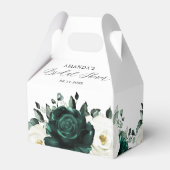 Ballotins Emerald Green Eucalyptus Fête des mariées blanche (Arrière)