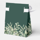 Ballotins Emerald Green Foliage Monogram Mariage (Arrière)
