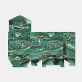 Ballotins Emerald Green Parties scintillant Gold Custom Name (Déplié)