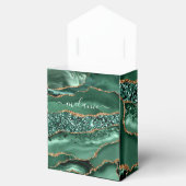 Ballotins Emerald Green Parties scintillant Gold Custom Name (Ouvert)