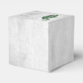 Ballotins Emerald Green Peacock Wedding Favor Box (Arrière)