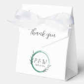 Ballotins Emerald Green Simple Wreath Mariage (Recto)