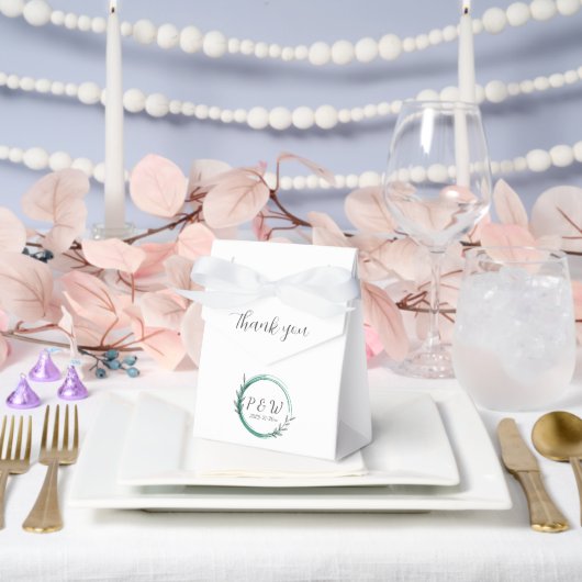 Ballotins Emerald Green Simple Wreath Mariage (Mariage)