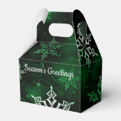 Ballotins Emerald Green Snowflake Motif Gable (Verso)