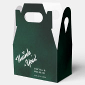 Ballotins Emerald Green Wedding Thank You  (Ouvert)