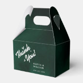 Ballotins Emerald Green Wedding Thank You  (Verso)