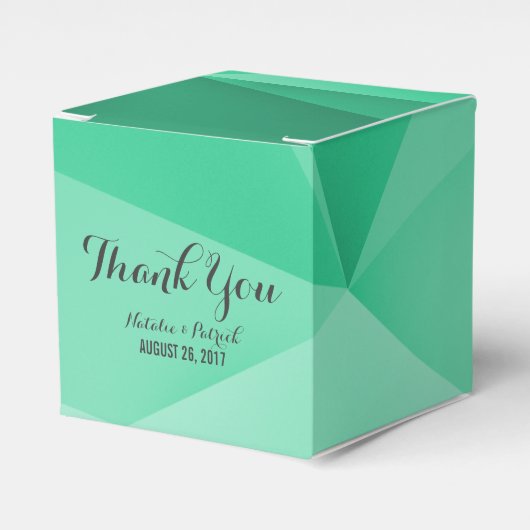 Ballotins Emerald Jewel Tones Wedding Favor Boxes (Verso)