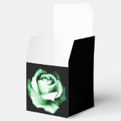 Ballotins Emerald Rose Wedding Favor Box (Ouvert)