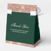 Ballotins Émeraude personnalisable Glam et or rose (Arrière)