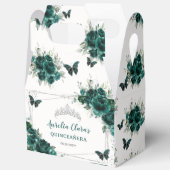 Ballotins Émeraude Vert Floral Papillons Anniversaire Gable (Ouvrir)