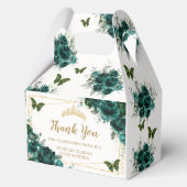 Ballotins Émeraude Vert Floral Papillons Anniversaire Gable (Verso)