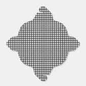 Ballotins Emporter à carreaux noirs et blancs en vichy (Déplié)