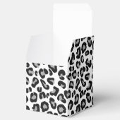 Ballotins Empreinte de léopard en noir et blanc avec gris (Ouvert)
