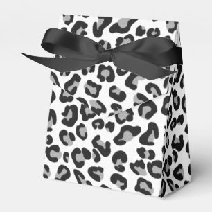 Ballotins Empreinte de léopard en noir et blanc avec gris