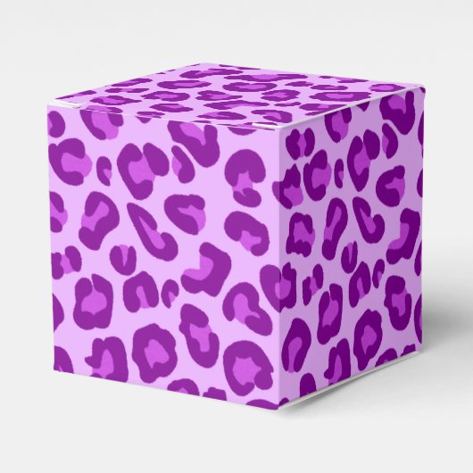 Ballotins Empreinte de léopard en violet profond et lavande (Verso)