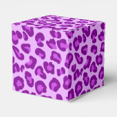 Ballotins Empreinte de léopard en violet profond et lavande (Arrière)