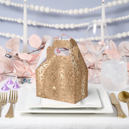 Ballotins Empreinte de léopard Gold Glam Parties scintillant (Mariage)