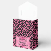 Ballotins Empreinte de léopard noir rose chic (Ouvert)