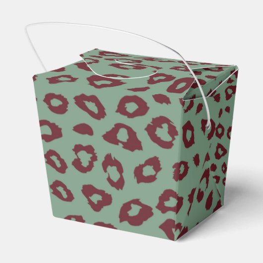 Ballotins Empreinte de léopard rouge vert (Arrière)