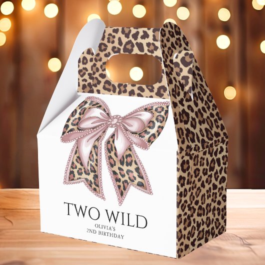 Ballotins Empreinte de léopard Two Wild Bow 2e anniversaire