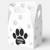 Ballotins Empreinte de patte de chien avec message de Merci (Ouvert)