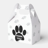 Ballotins Empreinte de patte de chien avec message de Merci (Verso)