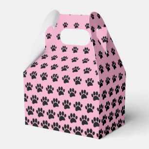 Ballotins Empreinte de patte de chien noir et rose Personnal