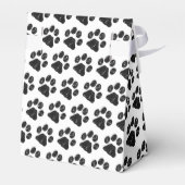 Ballotins Empreinte de patte Parties scintillant noir blanc (Arrière)