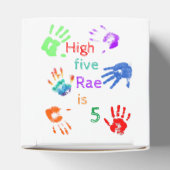 Ballotins Empreintes à main de peinture Anniversaire avec no (Haut)