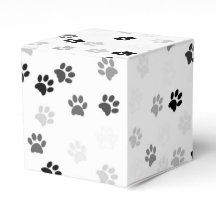 Empreintes de pattes Party Favor Box pour Amoureux