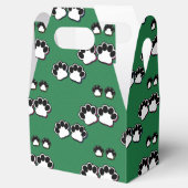 Ballotins Empreintes de pattes sur le vert (Ouvert)