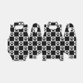 Ballotins Empreintes noires À damiers (Déplié)