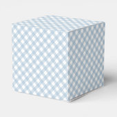 Ballotins En vichy bleu classique mignon simple bébé douche (Arrière)