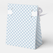 Ballotins En vichy bleu classique mignon simple bébé douche (Arrière)