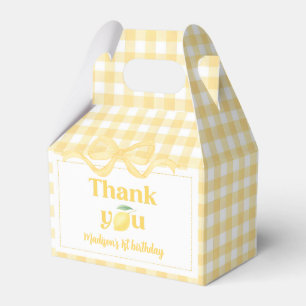Ballotins en vichy Lemon Thème 1er anniversaire