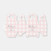 Ballotins En vichy rose Ballotin d'anniversaire Merci (Déplié)