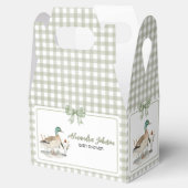Ballotins en vichy Sage Green Mallard Duck Baby shower (Ouvert)