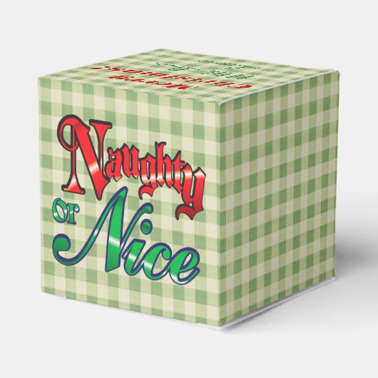 Ballotins En vichy vert, vilain ou joli Noël (Arrière)