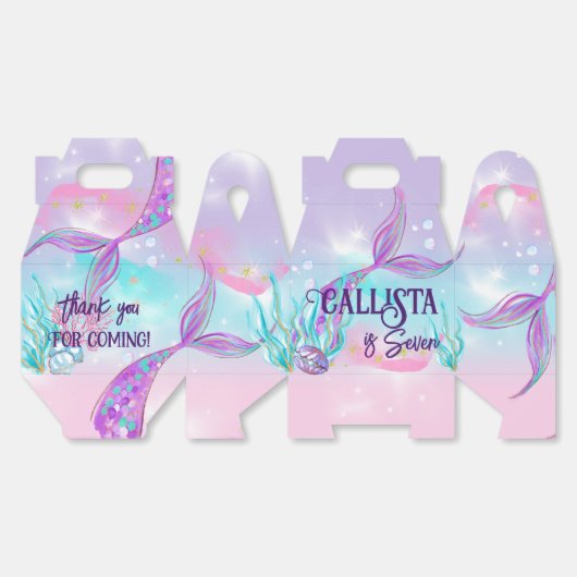 Ballotins Enchanter Des Boîtes De Fête À Thème De Sirène (Déplié)