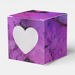 Ballotins Encre noire et violette scintillante éclaboussée