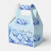 BALLOTINS ENFANT DORMIER, BABY SHOWER DE GARÇON BLEU (Verso)