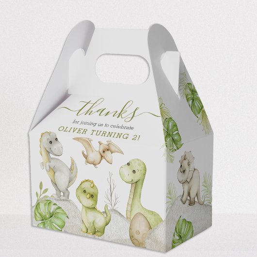 Ballotins Enfants Aquarelle Dinosaur fête d'anniversaire