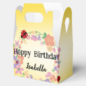 Ballotins Enfants Cute Polka dot Ladybug Spring Flower Anniv (Ouvert)